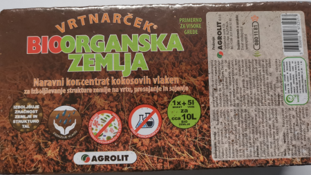 BIOORGANSKA ZEMLJA 10L (*650G) - AGROLIT