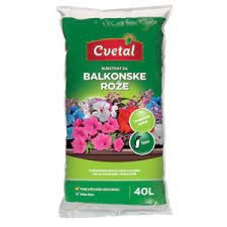 CVETAL ZEMLJA ZA BALKONSKE ROŽE 40L