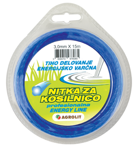 NITKA ZA KOSILNICO TWIST DETELJICA 3,0 X 15M AGROLIT