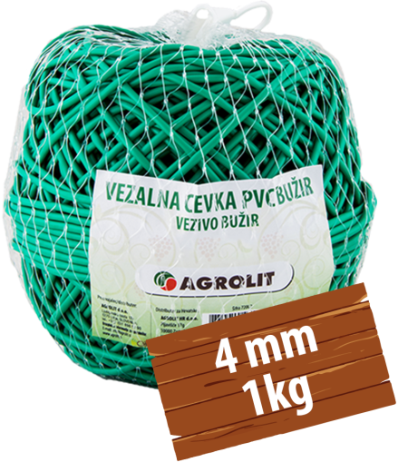 VEZALNA CEVKA PVC BUŽIR 4MM 1KG - AGROLIT