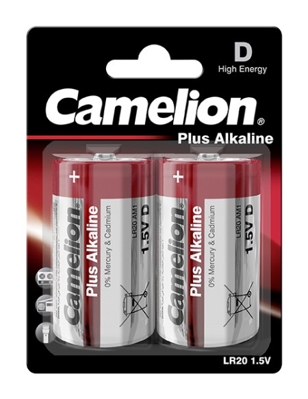 VLOŽEK BATERIJSKI CAMELION ALK. LR-20/D/BP2