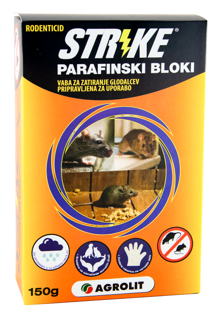 STRIKE PARAFINSKI BLOKI 150G - AGROLIT  