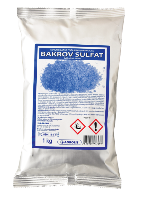 BAKROV SULFAT ( GALICA MODRA) 250 G AGROLIT