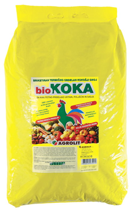 BIOKOKA - BRIKETIRAN KOKOŠJI GNOJ 20KG