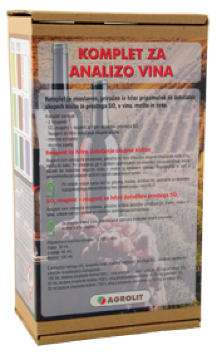 KOMPLET ZA ANALIZO VINA - AGROLIT