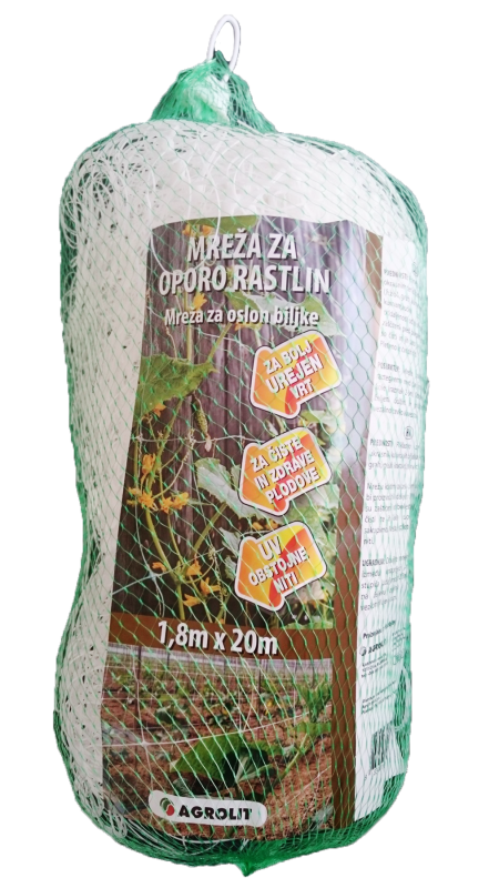 MREŽA ZA OPORO RASTLIN 1,8M X 20M - AGROLIT