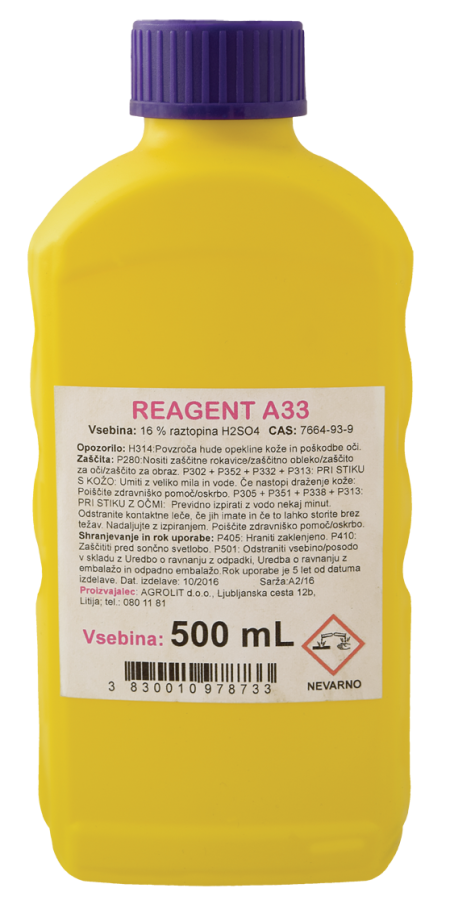 REAGENT A33 500 ML AGROLIT