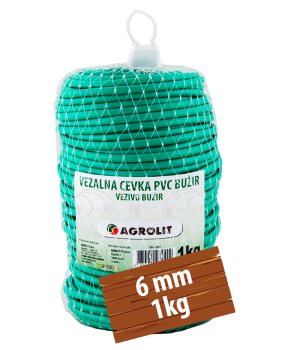 VEZALNA CEVKA PVC BUŽIR 6MM 1KG - AGROLIT